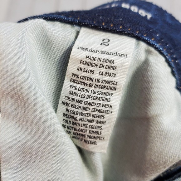 American Eagle Original Boot Stretch Jeans Adult 2 Low Rise Cotton Spandex Nice - Picture 11 of 15